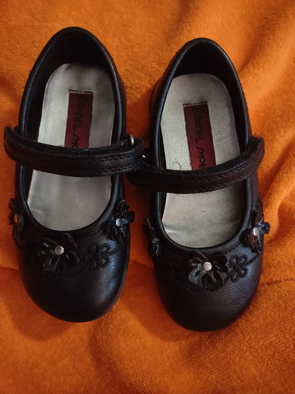 Rachel Shoes Black 8C Girls' Dress Shoes